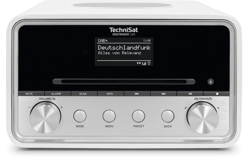 TechniSat Digitradio 586 witzilver complete tafelradio met ingebouwde CD Speler