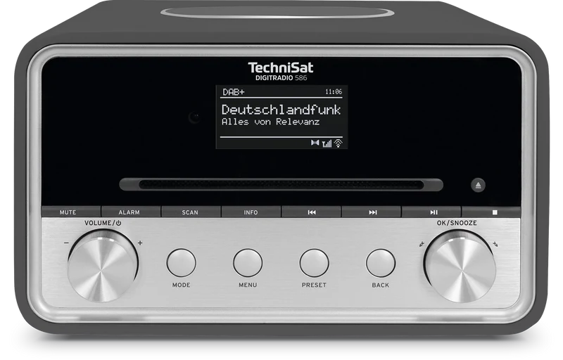 TechniSat Digitradio 586 antraciet complete tafelradio met ingebouwde CD Speler