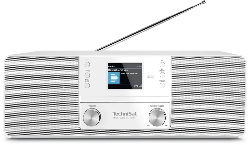 TechniSat Digitradio 370 CD IR wit Stereo Tafelradio met CD speler ingebouwd