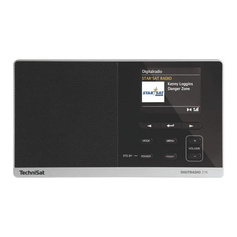 TechniSat Digitradio 216 DAB+ slanke draagbare radio met FM en DAB+ radio ontvanger