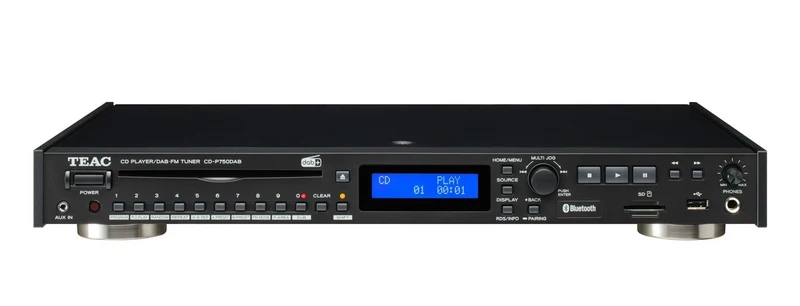 Teac CD-P750DAB zwart CD speler met ingebouwde DAB+ en FM tuner