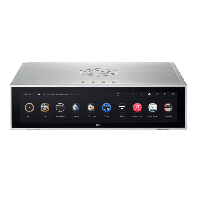 Hifi Rose RS151 zilver High performance Netwerk Streamer met ingebouwde DAC