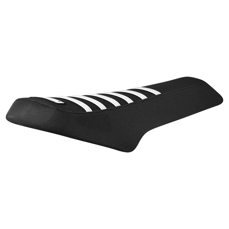 eBike Custom Seat - Macfox Custom Seat - Black w/White Ribs