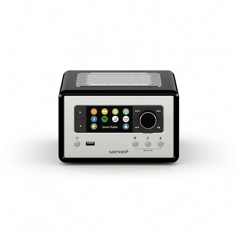 Sonoro Relax zwart zeer compacte Smart radio