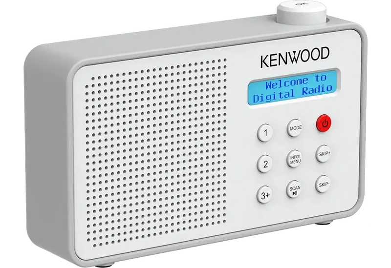Kenwood CR-M25DAB-W Compacte radio FM/DAB/BT/ASA, 2000 mAH accu wit