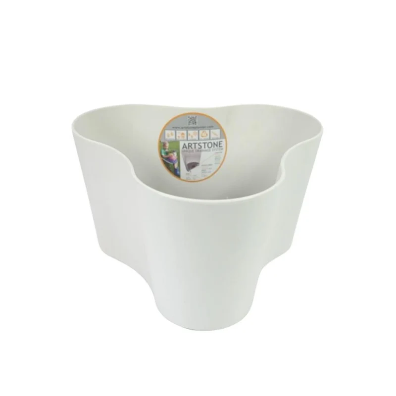 Overige Merken Artstone Bloempot Claire 23X23X14 Cm Wit