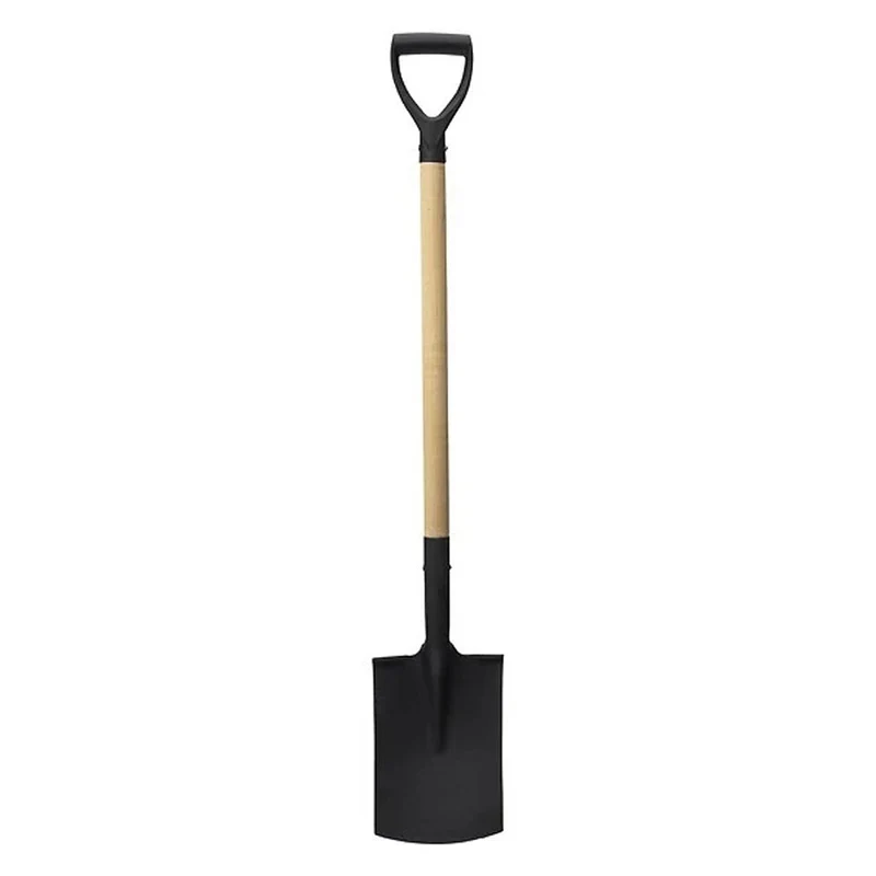 Pro Garden Schep Met Houten Steel 115 Cm Zwart/Hout