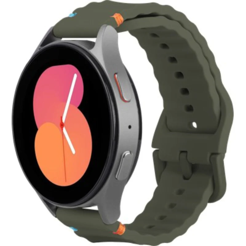 Justincase Activeflex Strap Voor Samsung Galaxy Watch 20Mm Khaki