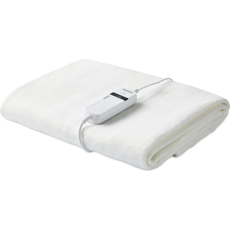 Tomado Teb1510W Elektrische Deken 150X80 Cm Wit/Fleece