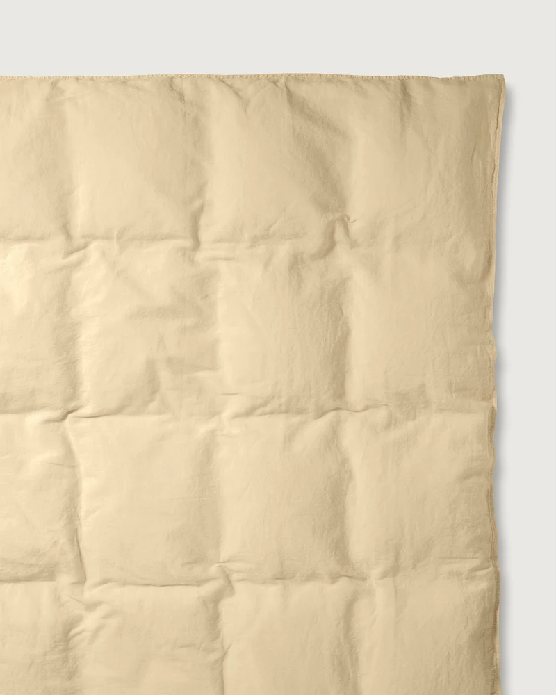 Dekbedovertrek Linnen Creamy Yellow