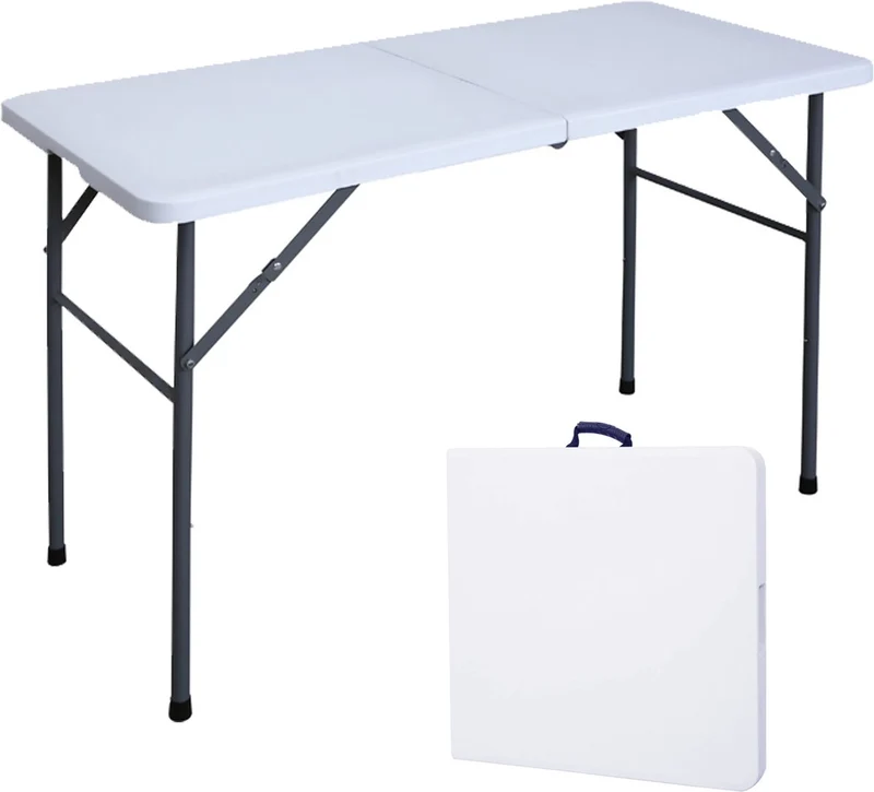 Goliving Inklapbare Tafel - 122 x 60 x 74 cm - Wit