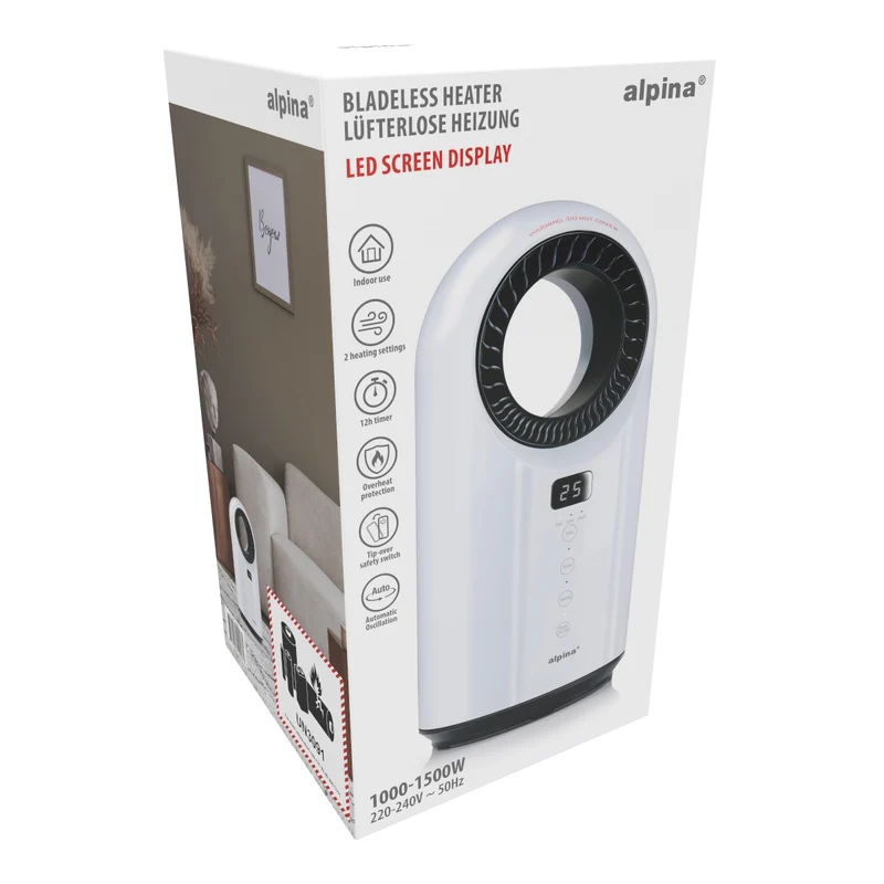 Bladeless Ptc Heater 1000/1500