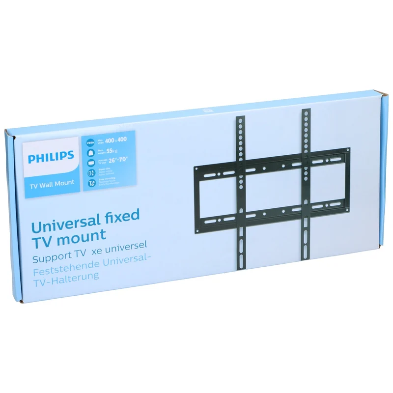 Philips Tv-Beugel Sqm5226/00 - 26 Tot 70 - Max 55 Kilo - Vast - Vesa - Lcd, Led, Oled En Qled - Plat