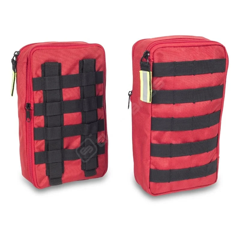 EB02.036 Zijzakken met MOLLE-systeem voor paramedici, 1000D polyester rood
