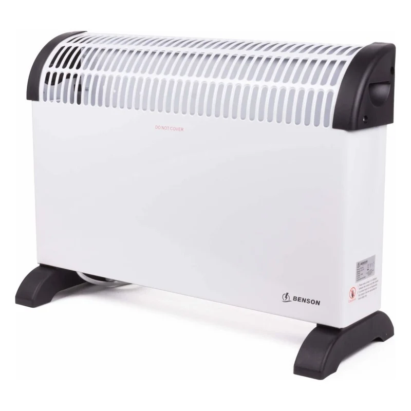 Benson Convector Heater 75-/1500W 52X17X32.5 Cm Wit/Zwart