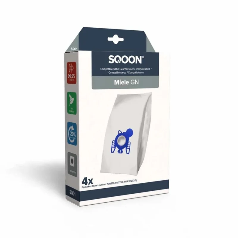 Overige Merken Sqoon Stofzuigerzakken Voor Miele Gn 4 Stuks
