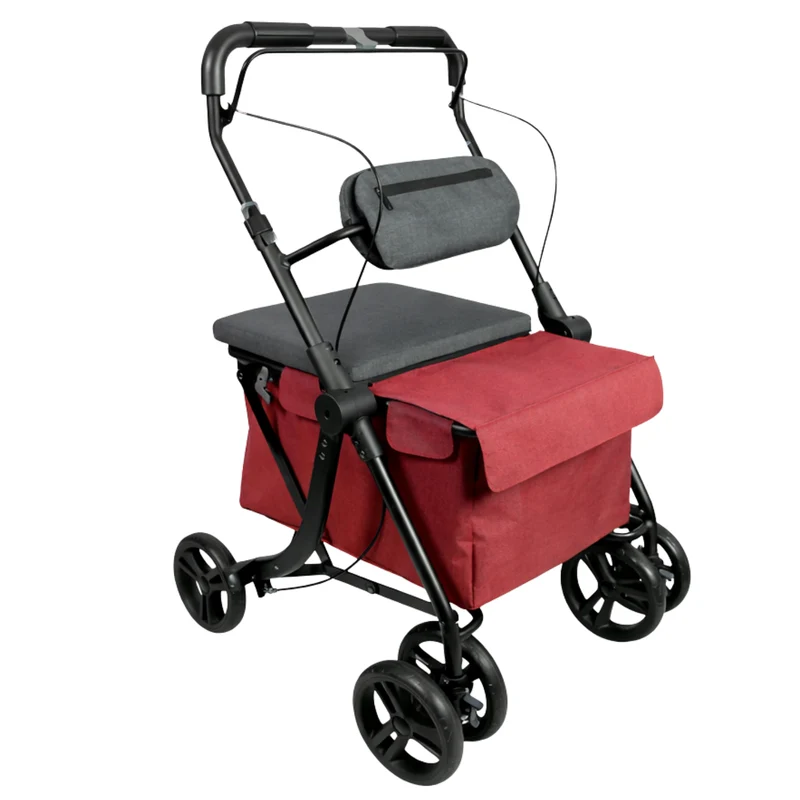 Rollator met Boodschappenwagen | Ingebouwde
