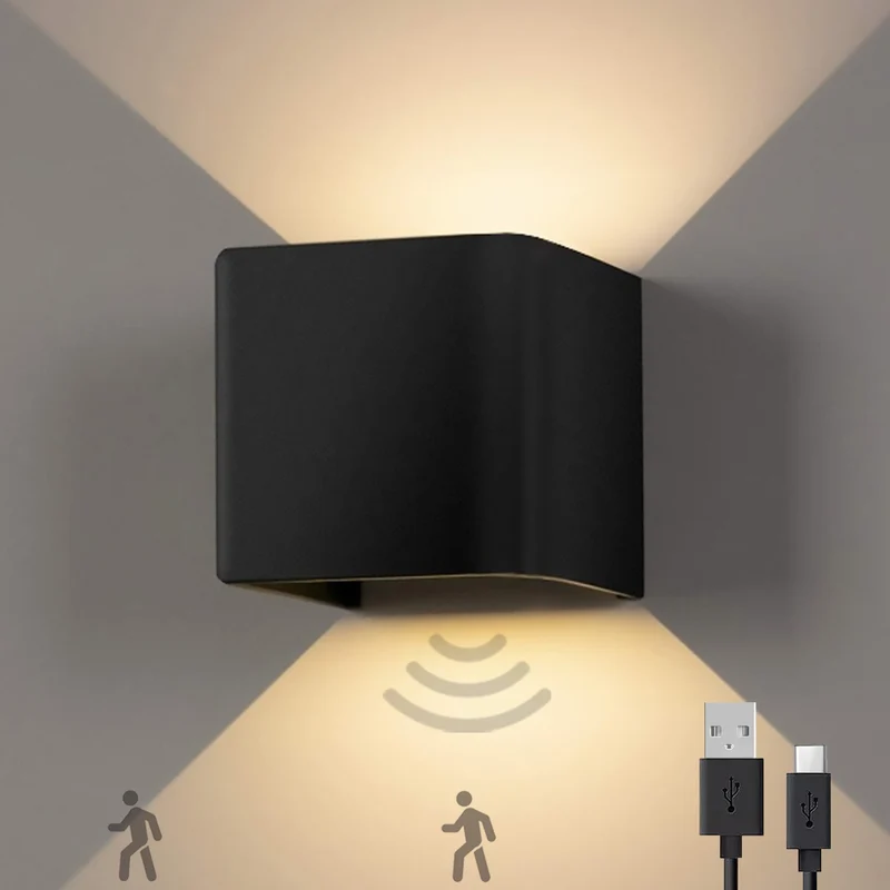 Goliving Wandlamp Op Accu - Zwart