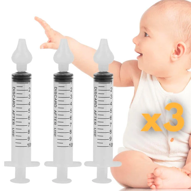 Syringe Nasale Spoeling voor Baby's en Volwassenen | Pakket van 3 stuks