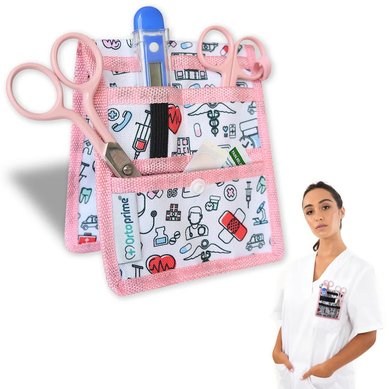Tas voor Verpleegkundigen met Diverse Compartimenten | Roze Kleur