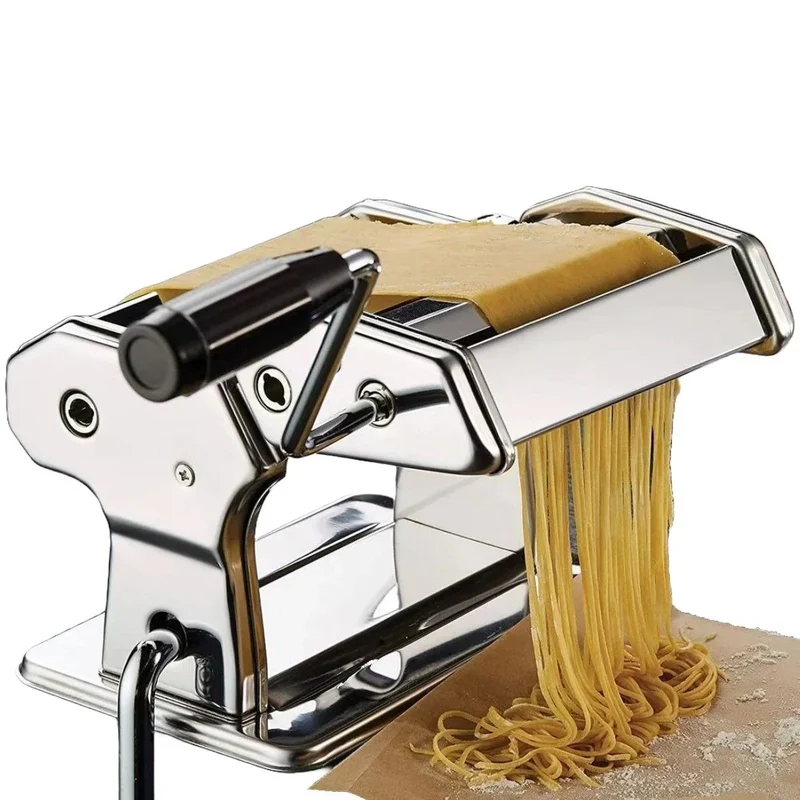 Ceruzo Pastamachine Rvs - Spaghetti Machine - Met Tafelgreep